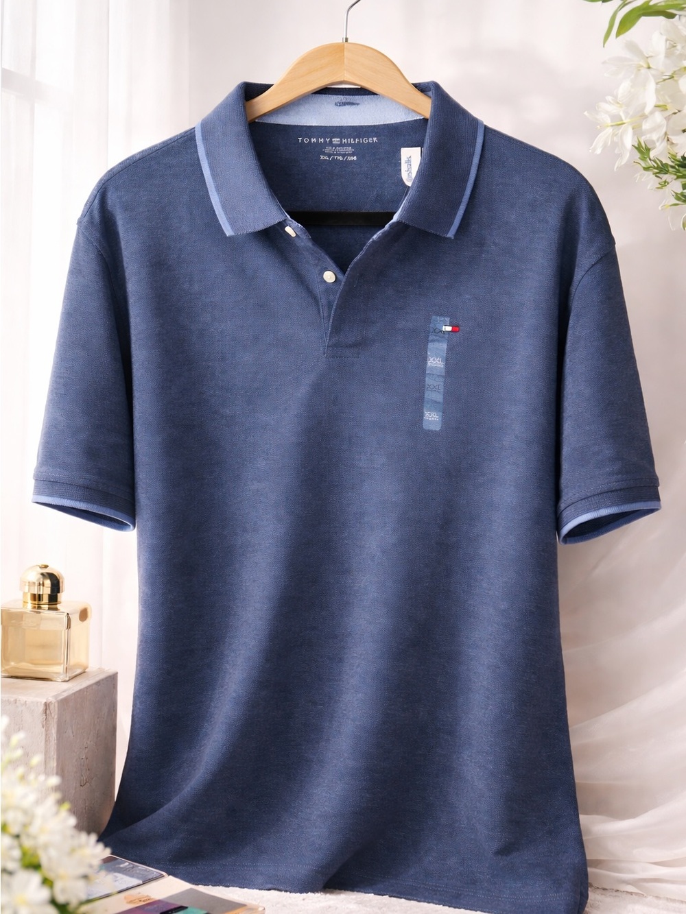 Tommy Hilfiger Blue Short-Sleeve Polo